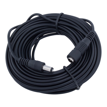 Verlengkabel met DC (m) connector - 12V / 2A - 10 meter - Zwart