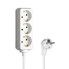 230 volt 3-voudig verdeeldoos 1.5 meter  - Wit