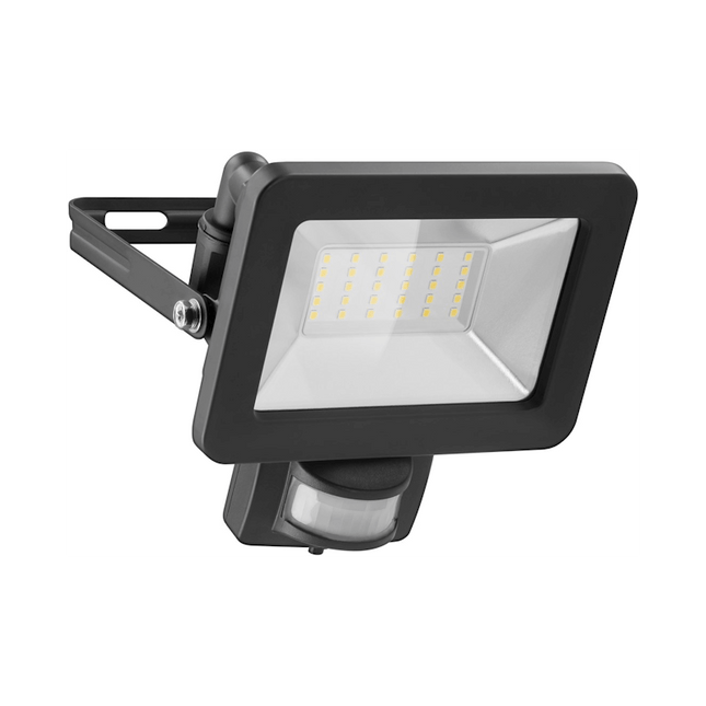 30 watt led schijnwerper met sensor - 4000K (daglicht) - Zwart