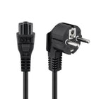 C5 kabel - 1,8 meter - schukostekker naar C5 - Zwart