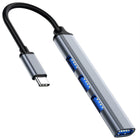 USB 3.0 hub - USB C naar 1 x USB 3.0 & 3 x USB 2.0