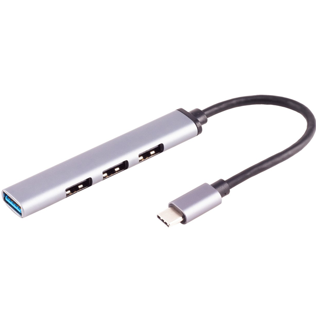 USB 3.0 hub - USB C naar 1 x USB 3.0 & 3 x USB 2.0