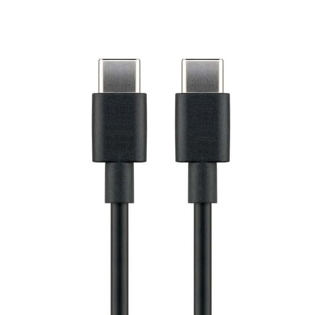 USB-C naar USB-C kabel - USB 2.0 - Tot 60 Watt - 50 cm - Zwart