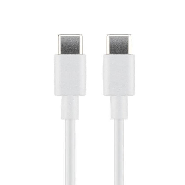 USB-C naar USB-C kabel - USB 2.0 - Tot 60 Watt - 2 meter - Wit