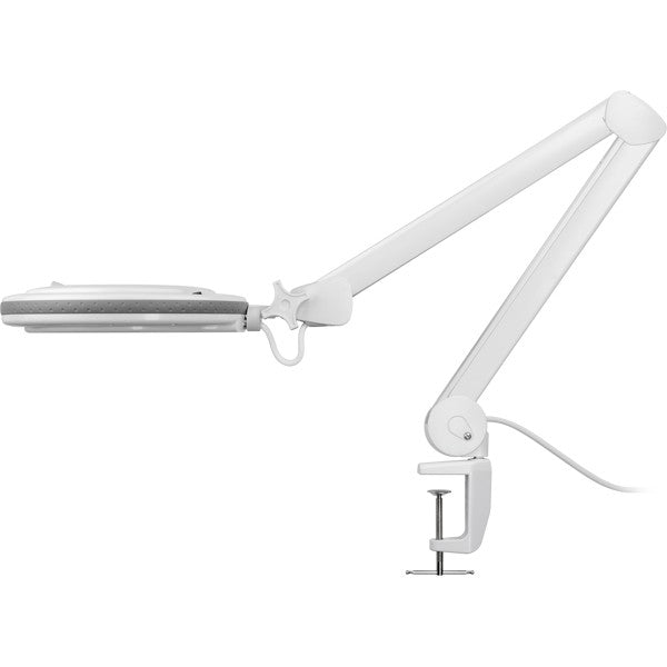 LED-Loeplamp met Klem – Dimbaar – 9 W – Kristalglas – 1,75x Vergroting – Wit