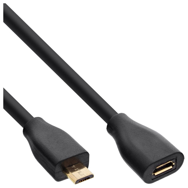 5 meter Micro-USB 2.0 male naar Micro-USB 2.0 female verlengkabel