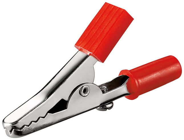 Krokodillenklem - Alligator clip met schroef - Rood - 45 mm