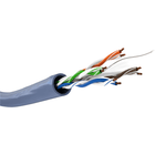 Cat 6a U/UTP netwerkkabel - 100 meter op rol - Stug - Blauw - 100% koper