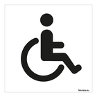 Sticker - invalide toilet - 10x10 cm
