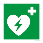 Sticker - AED - 10x10 cm