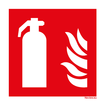 Sticker - Brandblusser - 10x10 cm