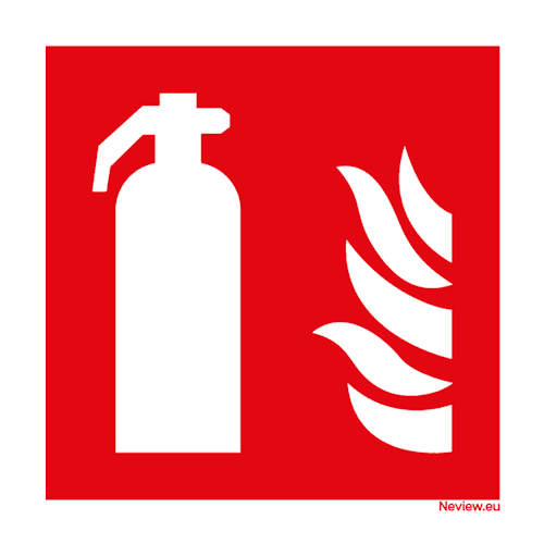 Sticker - Brandblusser - 10x10 cm
