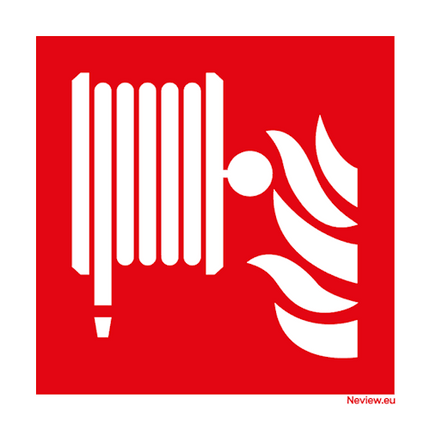 Sticker - Brandslang - 10x10 cm