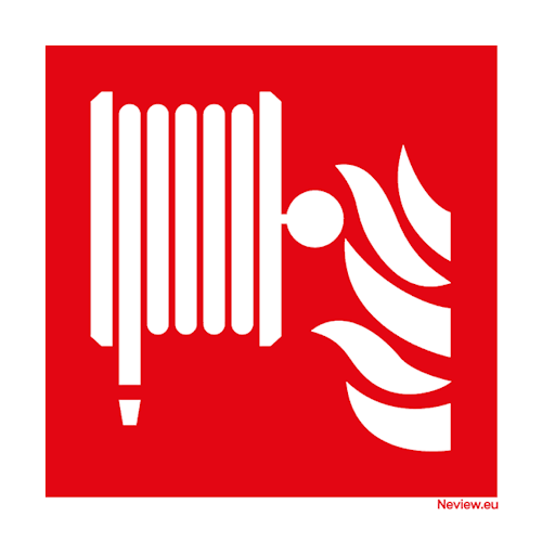 Sticker - Brandslang - 10x10 cm