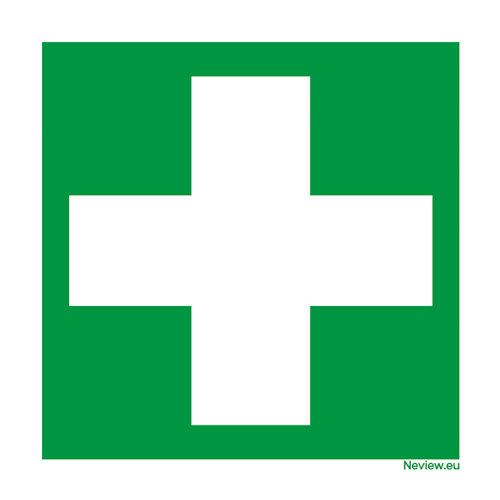 Sticker - EHBO - 10x10 cm