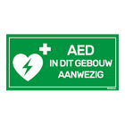 Sticker - AED - 20x10 cm