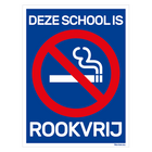 Bord deze school is rookvrij - 15x20 cm