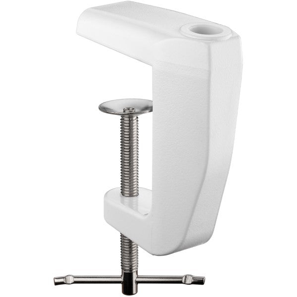 Reservetafelklem voor Loeplampen met Scharnierarm – Wit