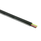 4 aderige telefoonkabel-plat - 100 meter - Zwart