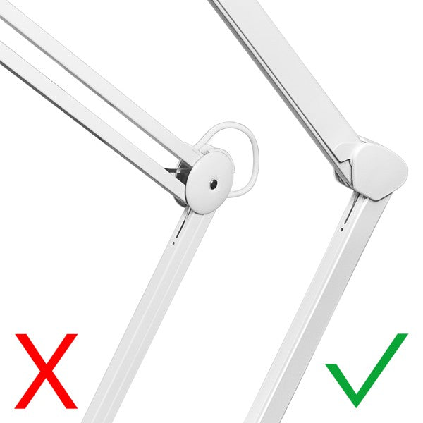 LED-Loeplamp met Klem – Dimbaar – 9 W – Kristalglas – 1,75x Vergroting – Wit