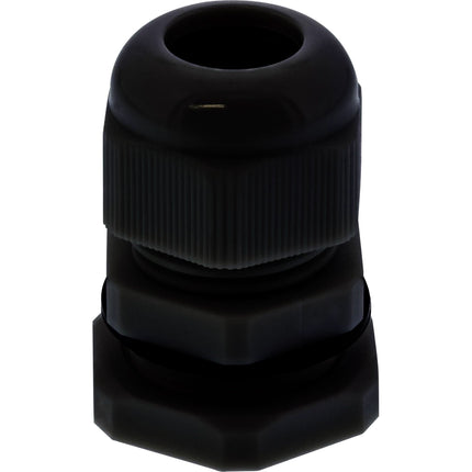 Kabelwartel nylon IP68 (6–12 mm) – zwart (10 stuks)