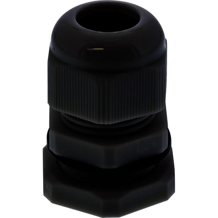 Kabelwartel nylon IP68 PG7 (3,5–6 mm) – zwart (10 stuks)