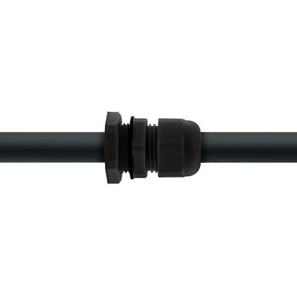 Kabelwartel nylon IP68 (6–12 mm) – zwart (10 stuks)