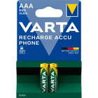 Varta Recharge 1.2 volt AAA batterijen - 2 stuks