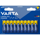 Varta alkaline 1.5 volt LR6/AA batterijen - 10 stuks