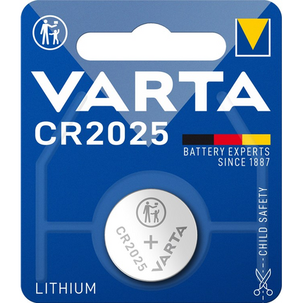 Varta 3 volt knoopcel batterij CR2025  -  1 stuk