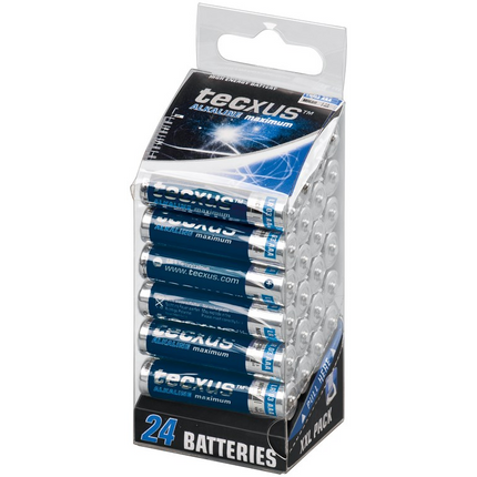 Tecxus AAA batterijen - 1,5 Volt - 24 stuks