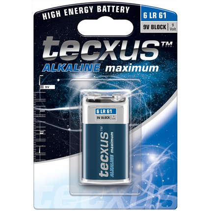 Tecxus Alkalisch maximum - 9 volt blokbatterij