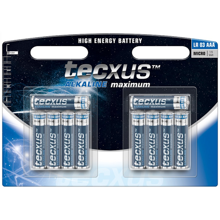 Tecxus AAA batterijen - 1,5 Volt - 10 stuks