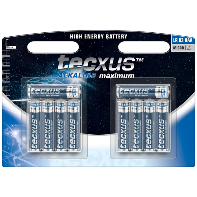 Tecxus AAA batterijen - 1,5 Volt - 10 stuks