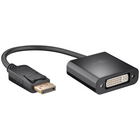 Displayport naar DVI (24+5 pins) adapter - 15 cm - Zwart