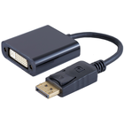 DisplayPort naar DVI (24+5 pins) adapter - 15 cm - Zwart