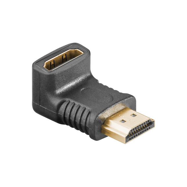 HDMI-2.0 adapter 90° haaks naar beneden - 4K/60 Hz