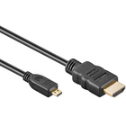 Goobay 1 meter HDMI 2.0 naar Micro HDMI verloopkabel - 4K/60 Hz - 1080p/144 Hz