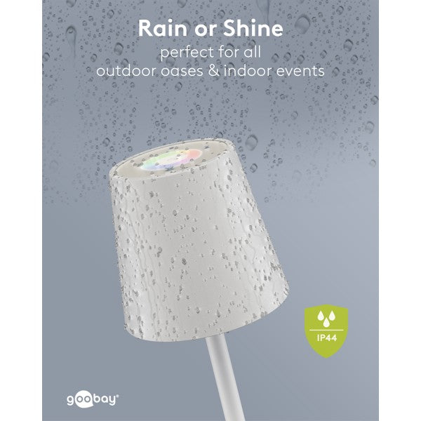 Draadloze LED-Tafellamp RGBW – 38 cm – Oplaadbaar – Wit