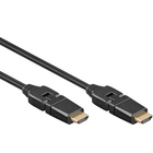 3 meter HDMI-2.0 kabel met 360° draaibare stekker (4K@60Hz)