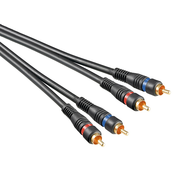 Premium RCA audiokabel - 10 meter - 100% koper - Dubbel afgeschermd - RCA -> RCA