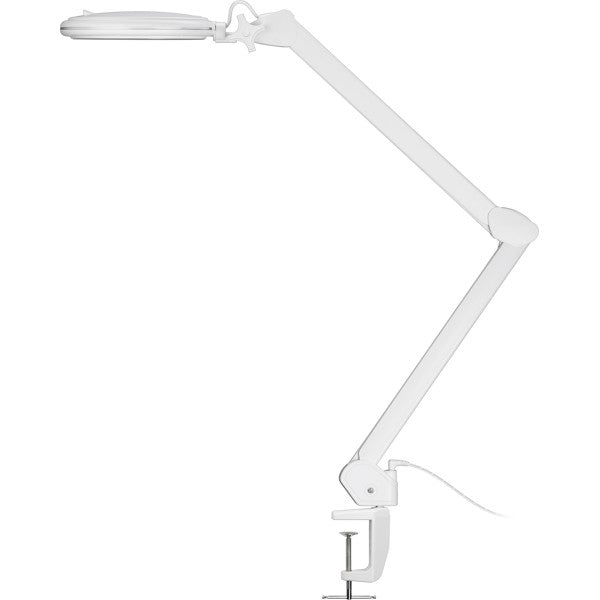 LED-Loeplamp met Tafelklem – Dimbaar – Instelbare Lichtkleur – 10 W – 1,75x Vergroting – Wit