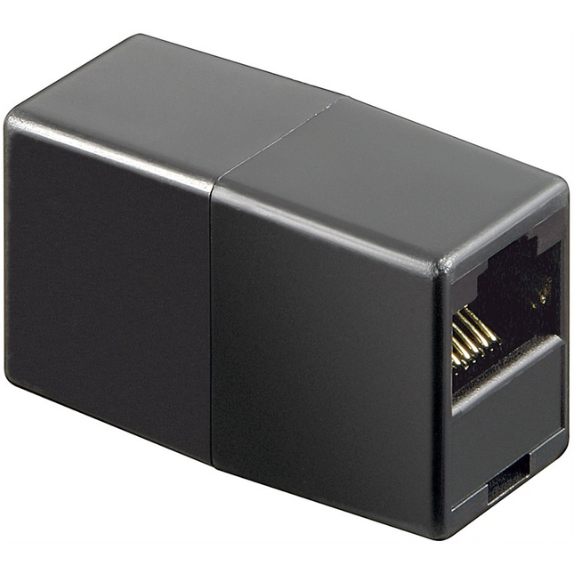 Cat 6 RJ45 koppelstuk - Niet afgeschermd - Zwart