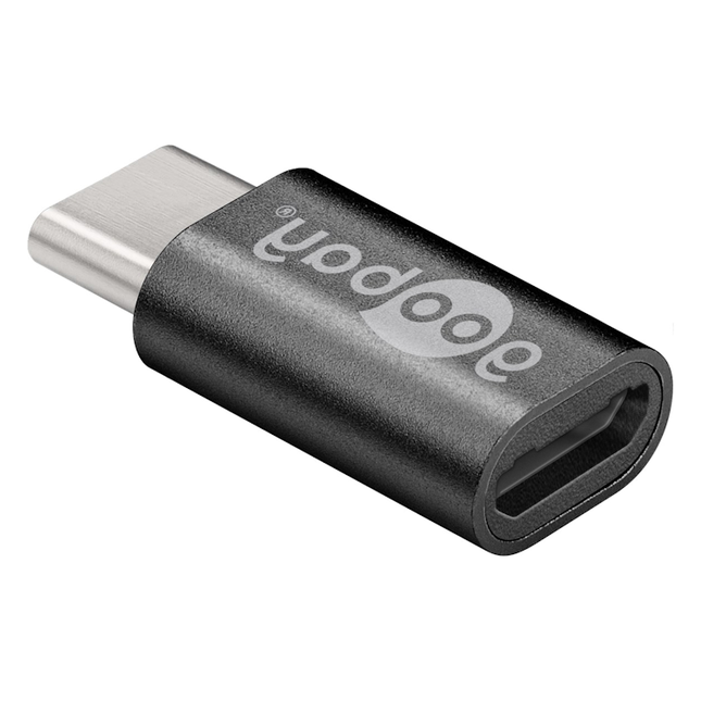 USB-C naar USB Micro-B adapter - USB 2.0 - Zwart