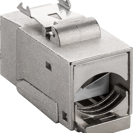 Cat 6 keystone - Afgeschermd - Tot 9 mm diameter - Metaal