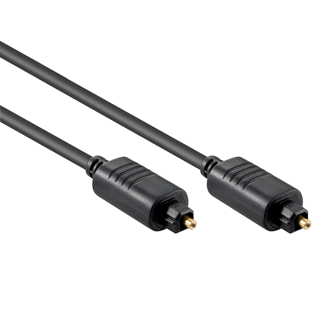 Toslink kabel - 1 meter - Toslink naar Toslink - 5 mm - Transmedia