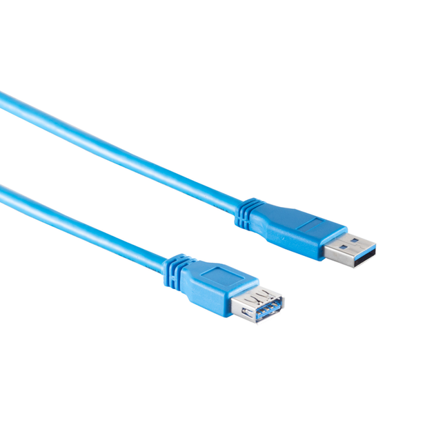 USB A naar USB A verlengkabel - USB 3.1 gen 1 - Blauw - 1,8 meter