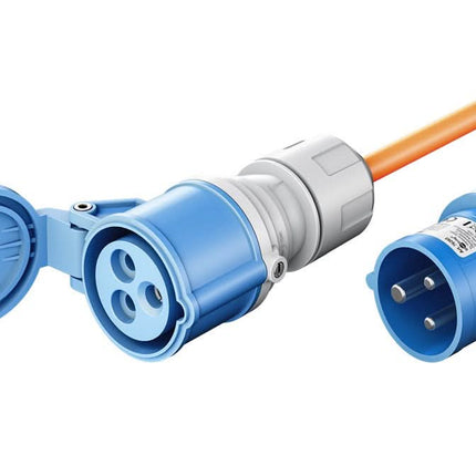 25 meter CEE camping stroomkabel - IP44 waterdicht - 3 x 2.5 mm² koperen kern