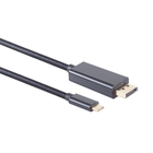 USB-C naar Displayport kabel - Met DP Alt Mode (4K 60 HZ)  -  3 meter - Zwart - Verguld
