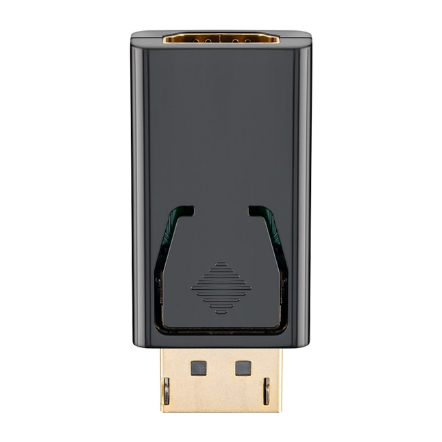 DisplayPort naar HDMI adapter - DP 1.1/ HDMI 1.3 (full HD 1080p)  Zwart - Verguld